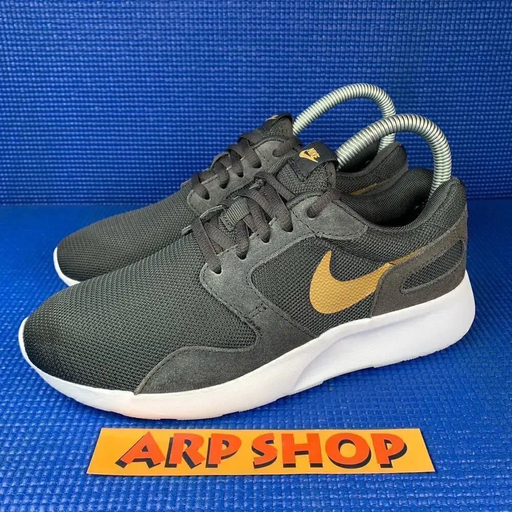 🔴 NIKE KAISHI Women`s Size 6.5 Grey Gold Athletic Running Shoes 654845-071